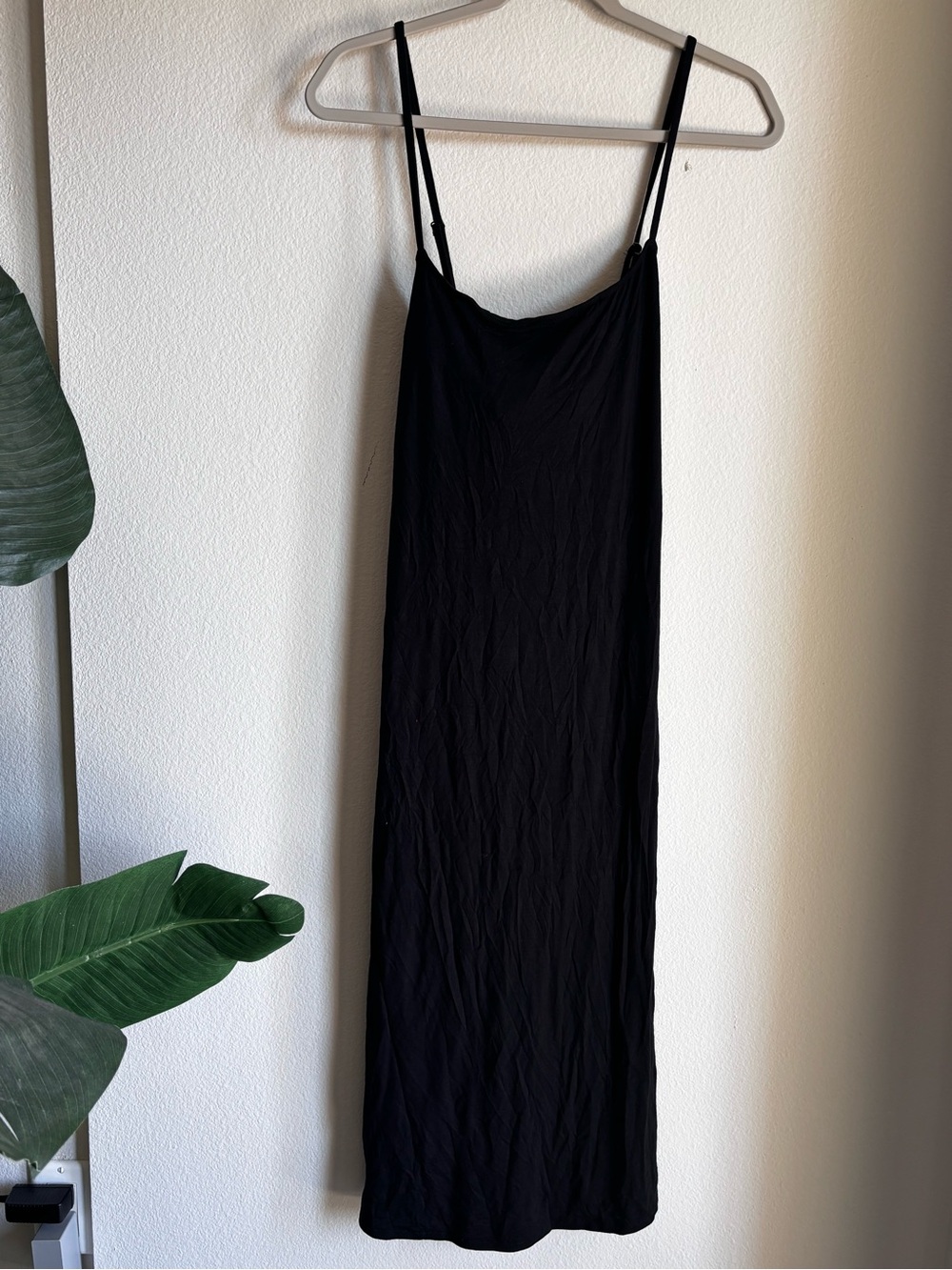 NWT Black Maxi Slip Dress
